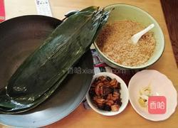 黑猪肉香糯米粽的做法图解3