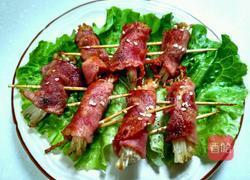 煎金针菇培根卷的做法图解3