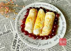 芝士肉松鸡蛋卷的做法图解4