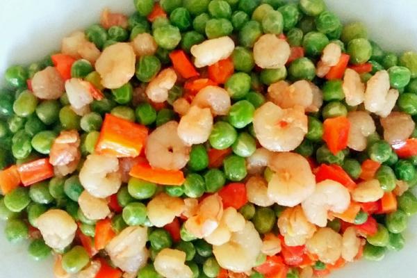 青豆炒虾仁的花样做法