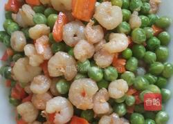 青豆炒虾仁的做法图解12