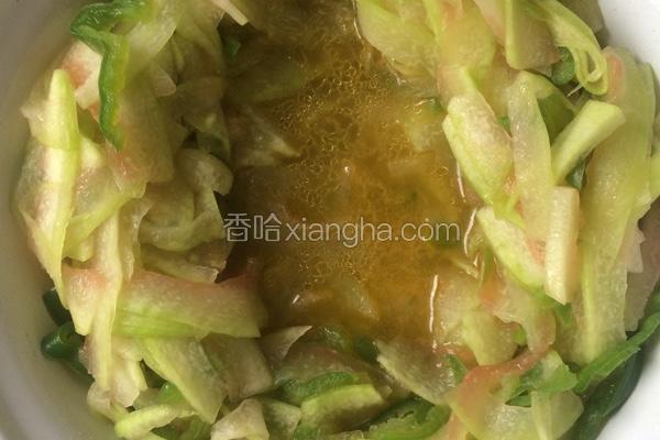 青椒瓜皮小炒