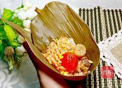 瑤柱咸蛋咸肉粽的做法图解9