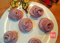 Illustration of how to make purple snail flower steamed buns 9