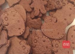 Hello kitty 可可饼干的做法图解6