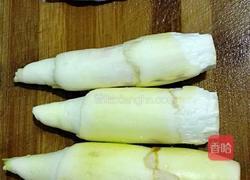 茭白炒肉片的做法图解1
