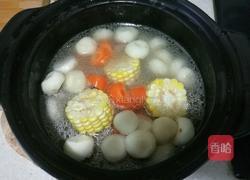 红萝卜玉米马蹄排骨汤的做法图解3