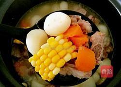 红萝卜玉米马蹄排骨汤的做法图解7