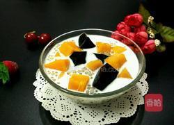 龟苓膏芒果椰汁西米露的做法图解6