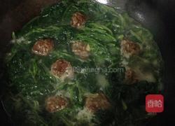 菠菜丸子汤的做法图解4