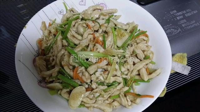 芫爆鸡丝
