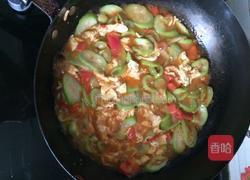 柿子鸡蛋丝瓜捞面的做法图解6