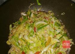 圆菜炒粉的做法图解4