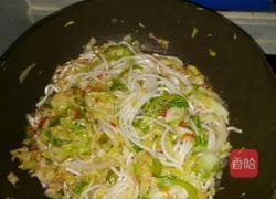 圆菜炒粉的做法图解5