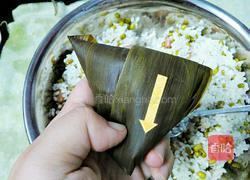 绿豆花生蜜枣粽(三角粽)的做法图解15