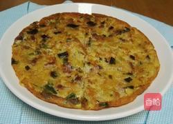 土豆丝肉粒鸡蛋煎饼的做法图解6