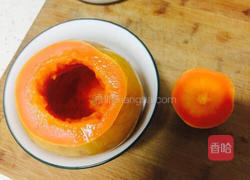 木瓜布丁的做法图解1