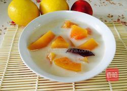 红枣木瓜炖牛奶的做法图解7