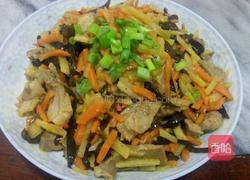 三丝炒肉的做法图解7