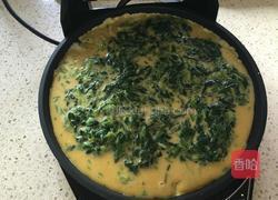 菠菜鸡蛋饼的做法图解6