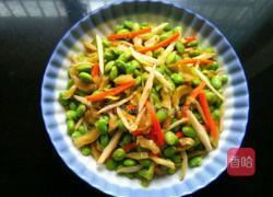 毛豆炒三丝的做法图解6