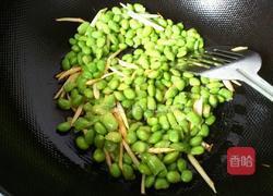 毛豆炒三丝的做法图解3