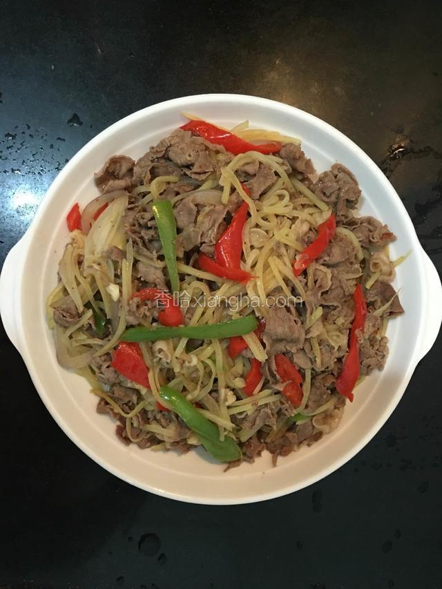 羊肉卷爆炒土豆丝