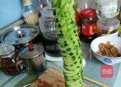 浇汁盘龙黄瓜的做法图解5