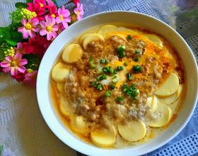 日本豆腐肉末蒸蛋[图]