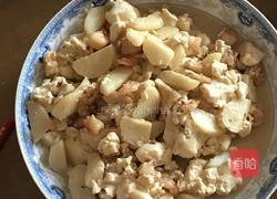 虾仁茭白炖豆腐的做法图解6