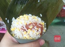 咸蛋肉粽的做法图解11