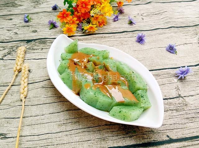 菜汁凉粉 