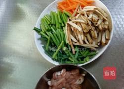 小炒韭苔的做法图解1