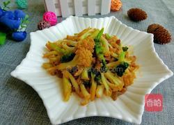 肉丝炒双花的做法图解13