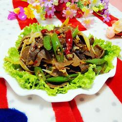 葱爆辣毛肚的做法[图]