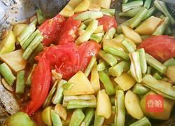 土豆牛肉烩豆角的做法图解6