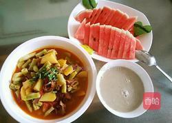 土豆牛肉烩豆角的做法图解10