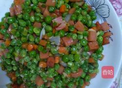 豌豆炒火腿的做法图解6