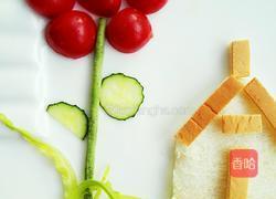 卡通花房餐的做法图解12