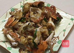 姜葱炒蟹的做法图解8