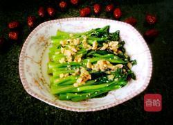 炒菜芯的做法图解4