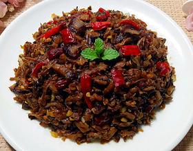 外婆菜炒腊肉[图]