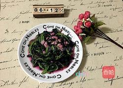 蒜茸红苋菜的做法图解7