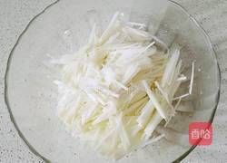凉拌芥兰头丝的做法图解3