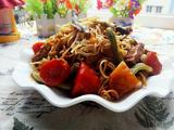 豆角土豆素卤面