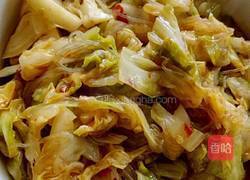 圆白菜炒粉丝的做法图解4