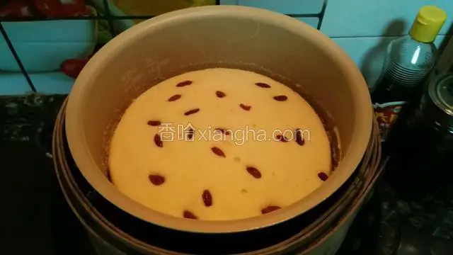 刚蒸好的样子，还不错～
本来没报指望的！