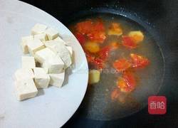 番茄豆腐汤的做法图解4
