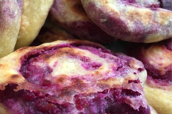 自制南瓜紫薯饼