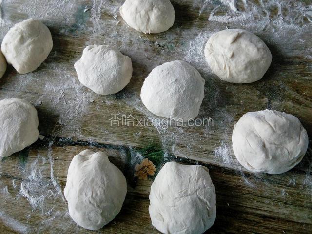 将面揪成大小钧匀的剂子